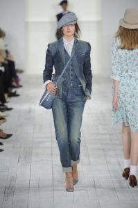 Seeing a lot on the fashion runways. Denim!
