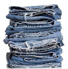 Denim is the "fashion word" this season. Look for it on many items & fabric for the home.