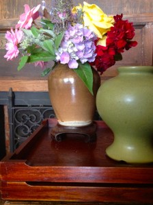 Not every container needs to be filled. Arrange a small vignette.