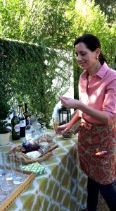 Beth in her garden today preparing for Entertaining  With Beth.