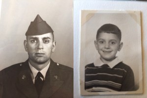 As a child in New Jersey and as an Army Recruit in Fort Jackson, South Carolina.