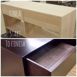 From start to finish this piece in our Espresso finish.