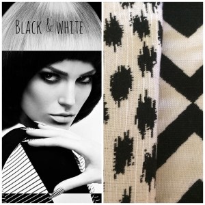 Black & White. A bold look for Joe & Sunbrella!