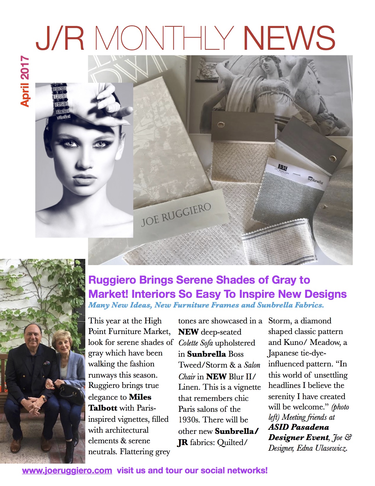 April Newsletter – Joe Ruggiero at Home